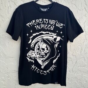 Killstar Mens No We In Pizza Reaper Graphic Tee Black Size Medium